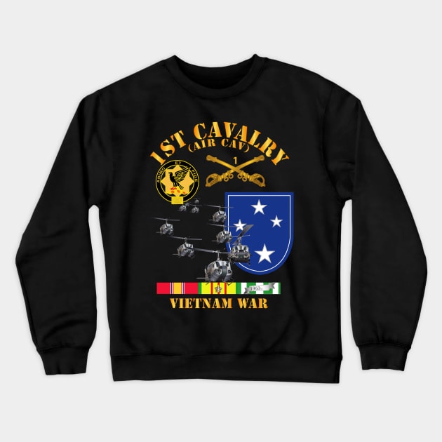 1st Cavalry (Air Cav) - 23rd Infantry Division w SVC Crewneck Sweatshirt by twix123844